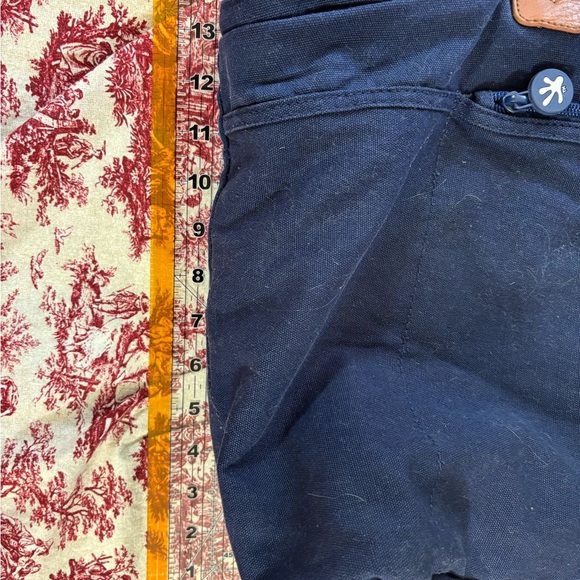 Spacious Blue and Tan Tote with Leather Accents - Picture 14 of 14